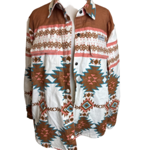 Magellan Outdoors Aztec Snap Front Utility Jacket XL Unisex